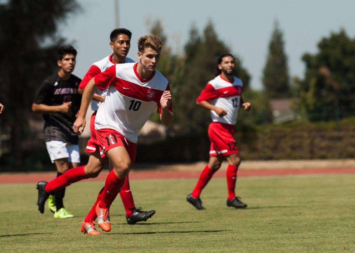 Daniel Kuczynski of the Stan State men's soccer team