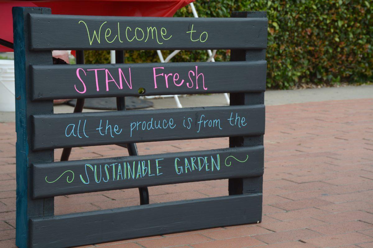 Produce grown in Stan State's sustainable garden are sold to staff and students during Stan Fresh markets.