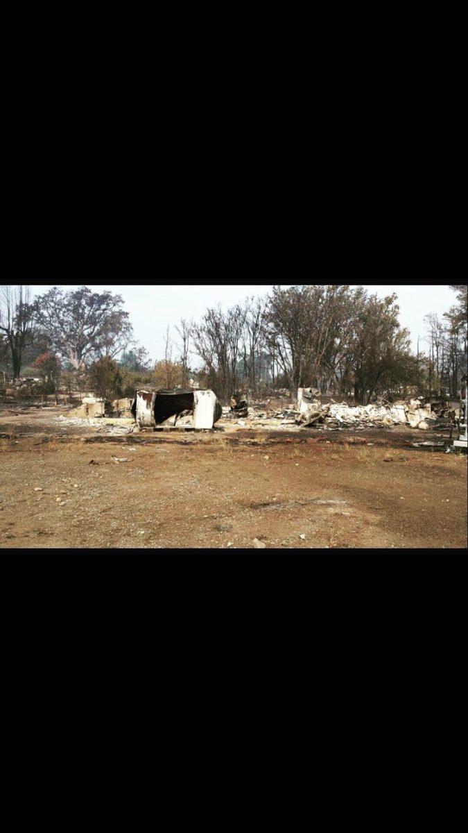 <p>The Nava home in Middleton, CA post Valley fire destruction.</p>