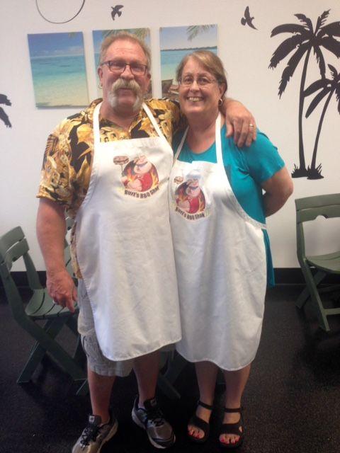 Burt and Linda Baucom, the owners of Burt's BBQ Shak