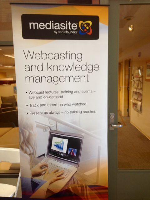 Mediasite was advertised at Wednesday's Technology Fair in MSR