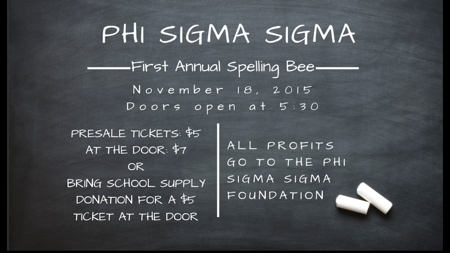 Phi Sigma Sigma Hosts 1st Annual Spelling Bee