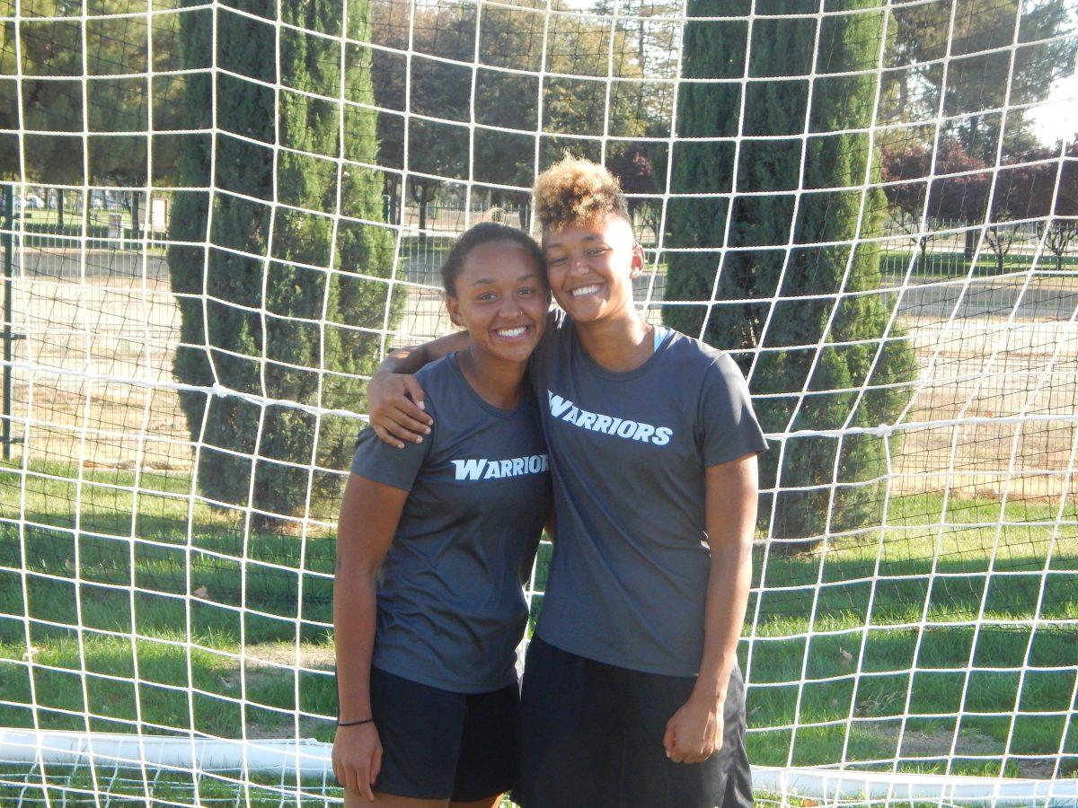 <p>(Left to Right) Mariah McDuffy (Freshmen, #29) on the left and Maryssa McDuffy (Senior #14)</p>