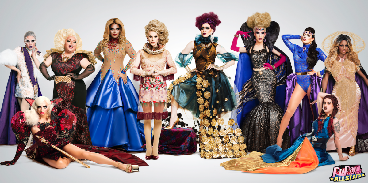 Adore Delano, Alaska, Alyssa Edwards, Coco Montrese, Detox, Ginger Minj, Katya, Phi Phi O'Hara, Roxxxy Andrews, and Tatiana Will Hit the Runway for a Second Chance to Snatch the Crown and Secure a Place Among Drag Race Royalty. Logo