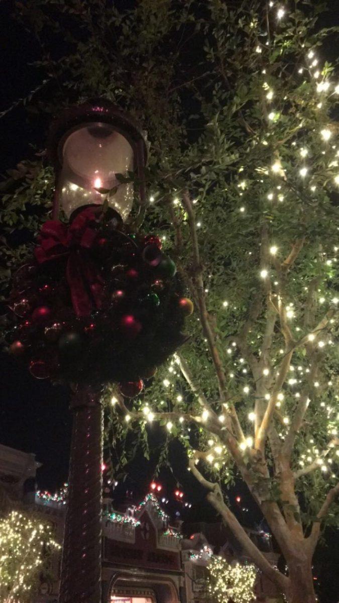 An image of a decorated wreath at Disneyland. Some writers went to Disneyland during the Christmas season and captured their moments in a photo essay that was published in the December print edition. (Signal Photo/Olivia Soto)