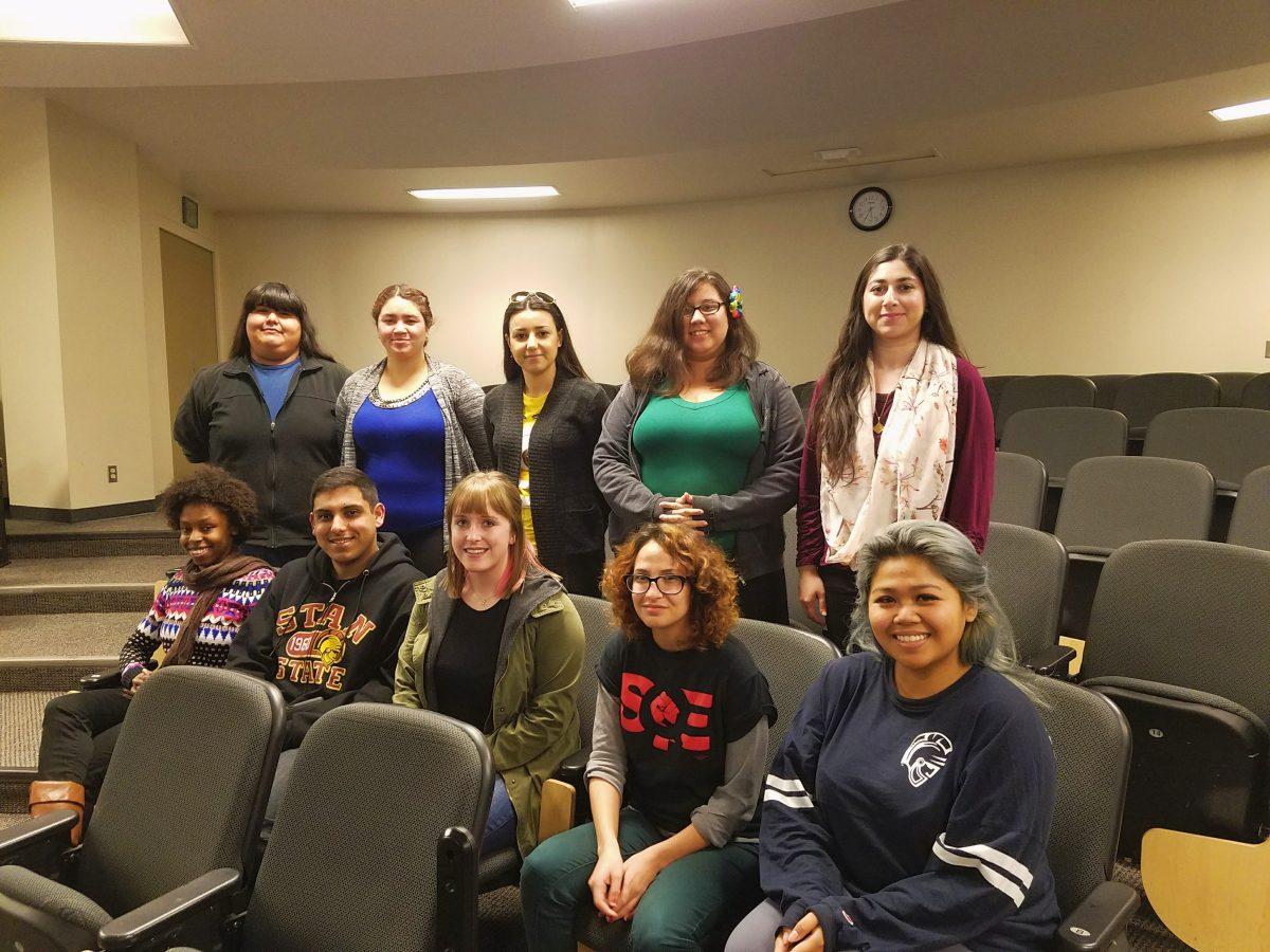 <p>The founding members of Progressive Alliance gathered after the first meeting for the club's first group picture on Feb. 23rd. (Signal Photo/Steph Landeros)</p>