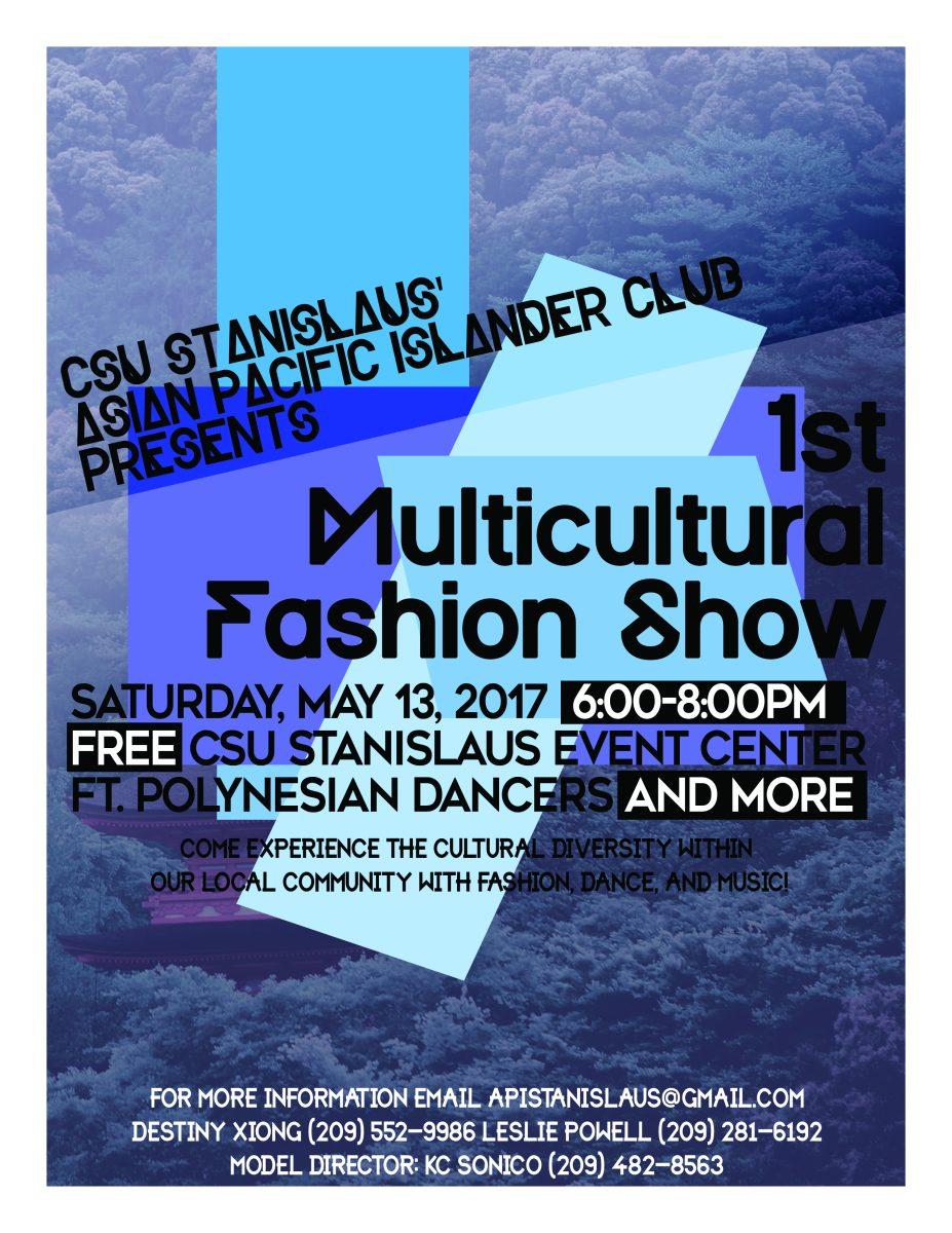 Multicultural Fashion Show poster promoting the event. (Photo Courtesy of Tiffany Lee)