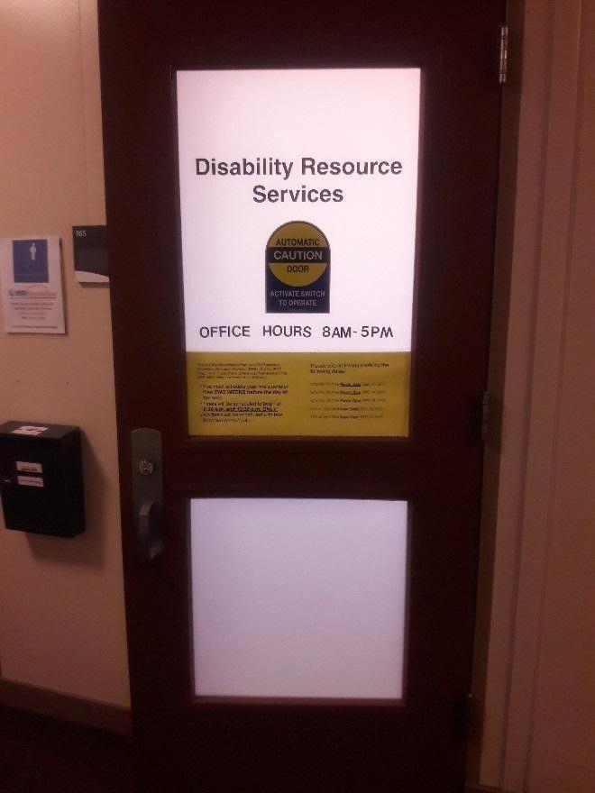 A look inside Disability Resource Services