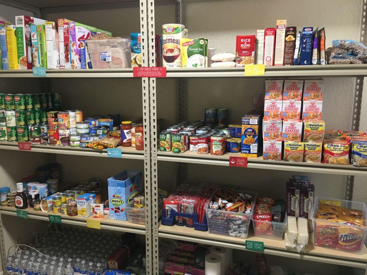 Photo of the various foods at the food pantry. (Signal Photo/Megan Lavilla)