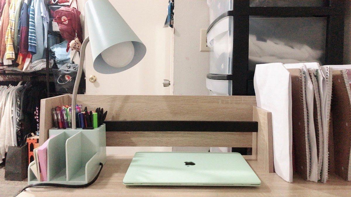 A clean space to work is a great first step in being productive. (Photo courtesy of Guadalupe Aleman)&#160;