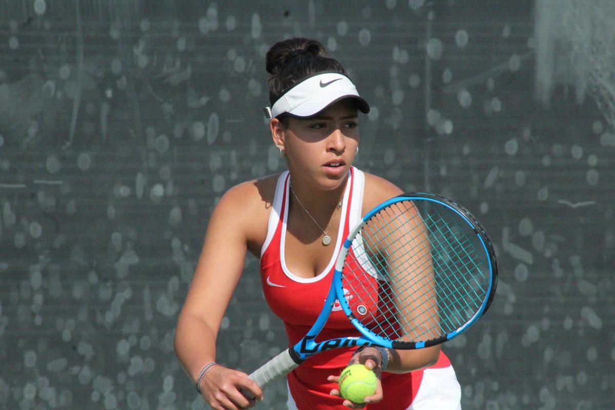 Tay Cazarin is excited for what's to come for the Warrior tennis squad in 2021. (Photo courtesy of Stanislaus State Athletics)