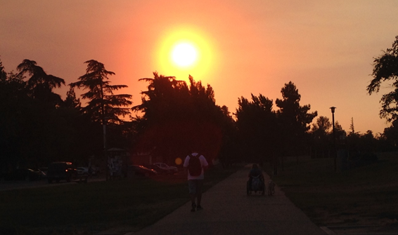 Sunset view at Stan State on Sep. 20. (Signal Photo/Paola Nieto Parra)