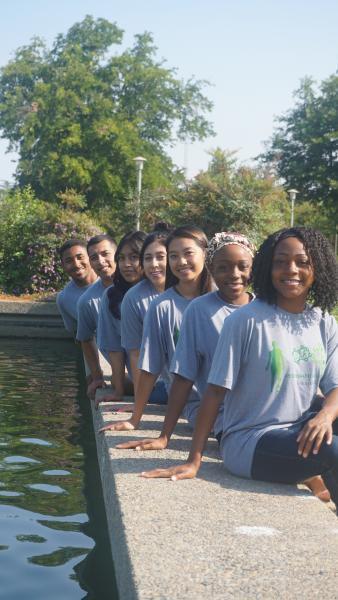 Stan States' Peer Health Educators&#160;Mercy Akanji, Michelle Akanji,&#160;See Vang, Elizabeth Arroyo, Barbara Rivera,&#160;Bryan Jimenez, and James Nelson. (Photo courtesy&#160;of the Peer Health Educators)