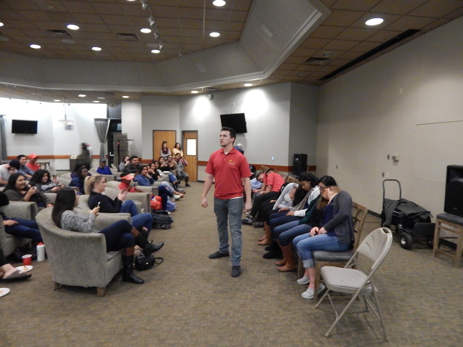 Hypnotist show hosted by ASI