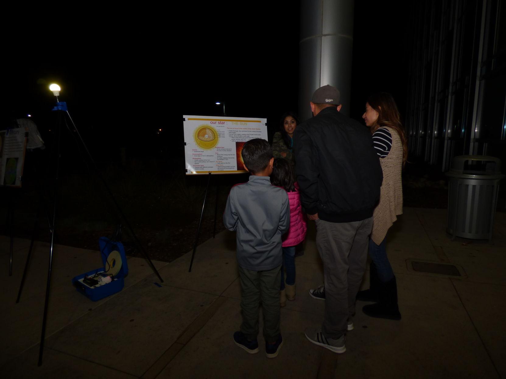 Families explore the galaxy at Astronomy Night