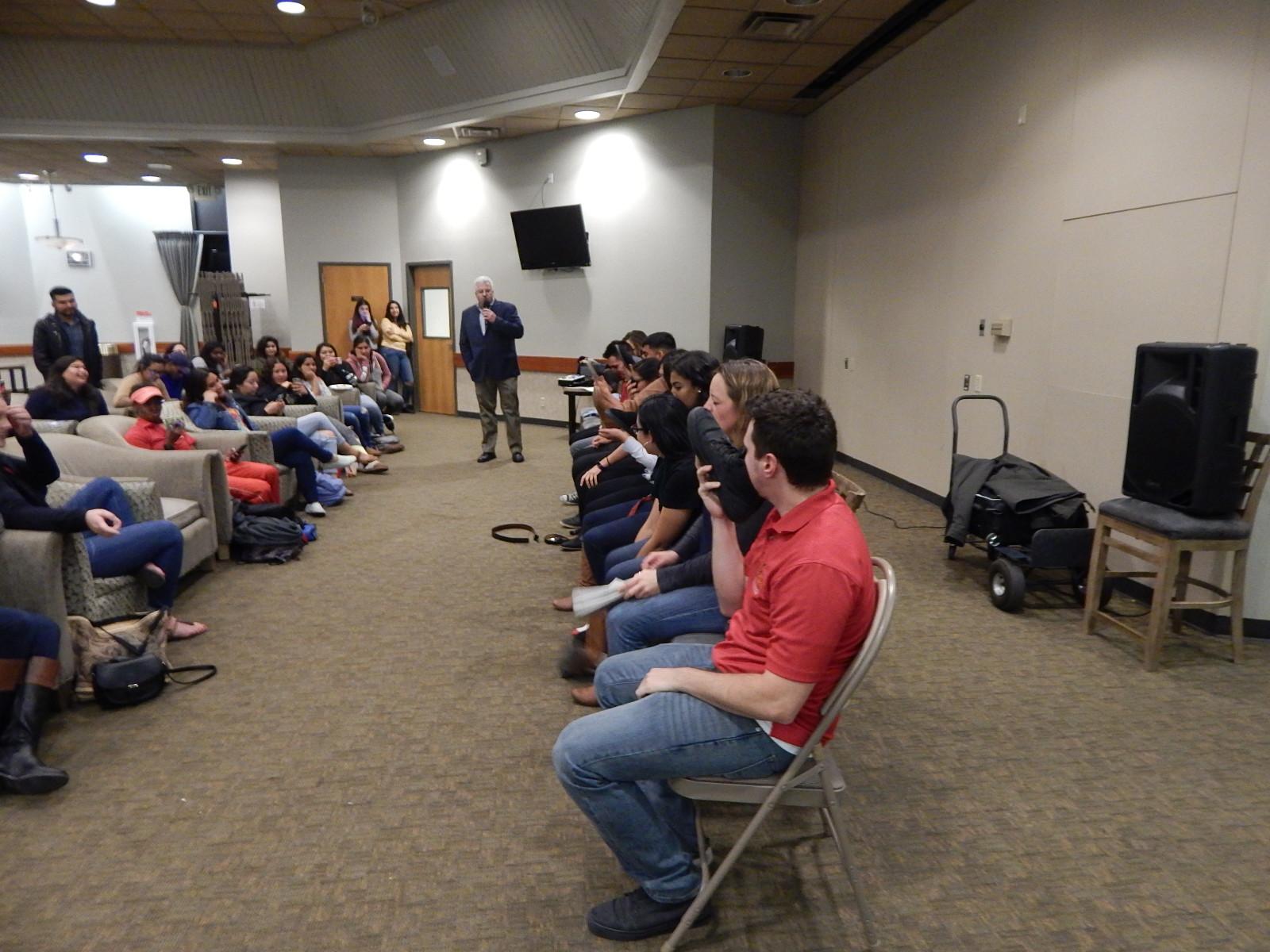 Hypnotist show hosted by ASI