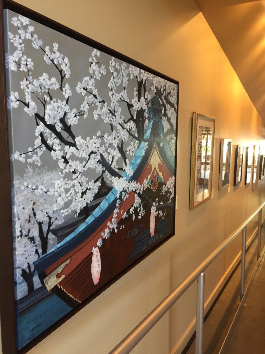 Regional work is displayed inside the Carnegie's lobby. (Signal Photo/Marisol Ochoa)