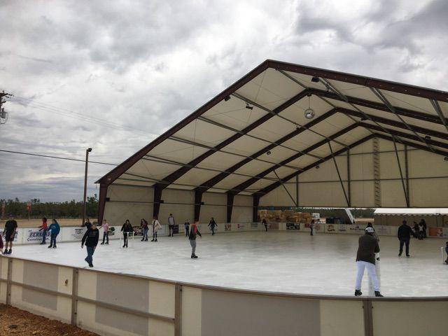 People ice skating at Turlock Fields of Ice (Signal Photo/Aubrie Barr)