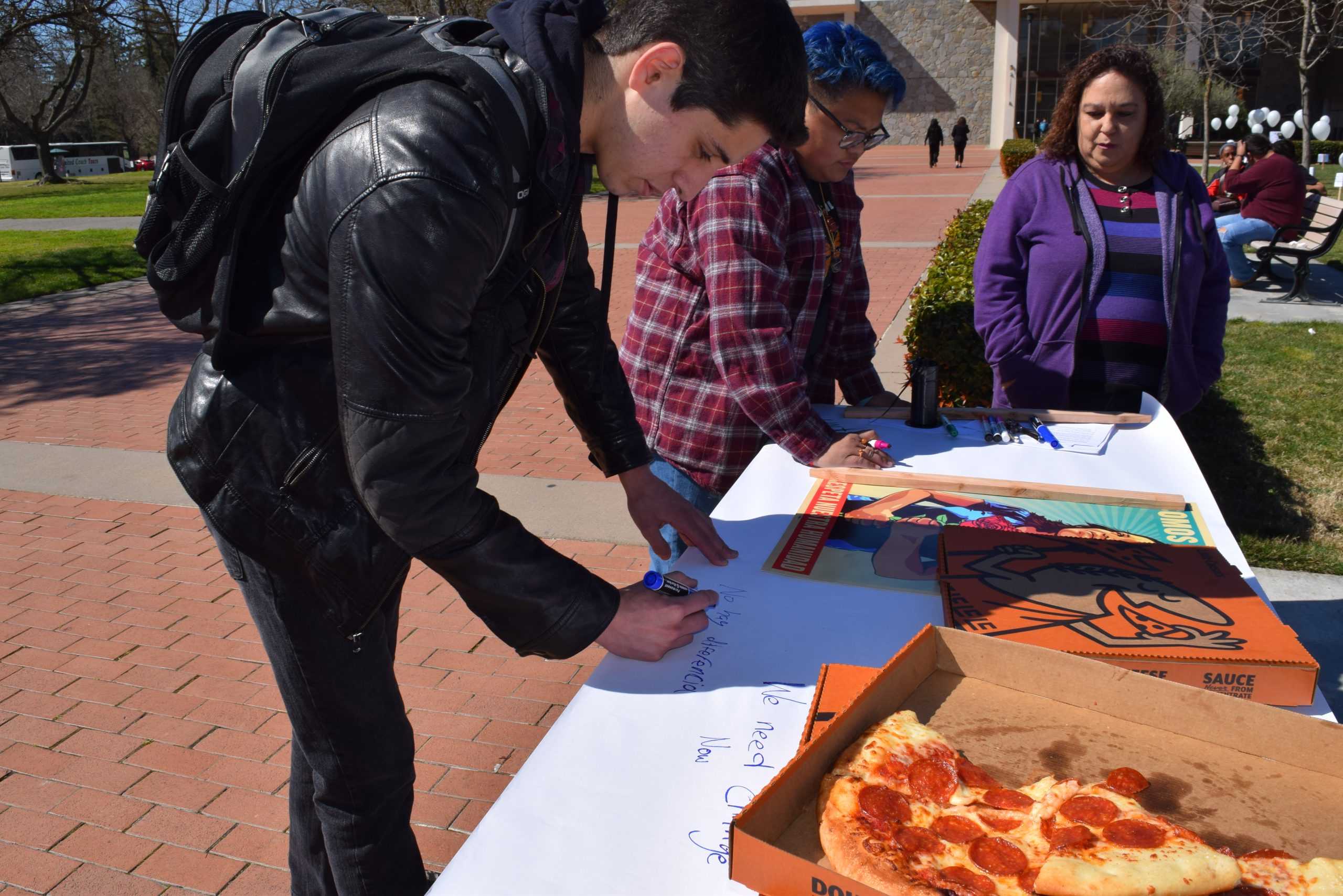 Student organizations march in support of a clean DREAM Act