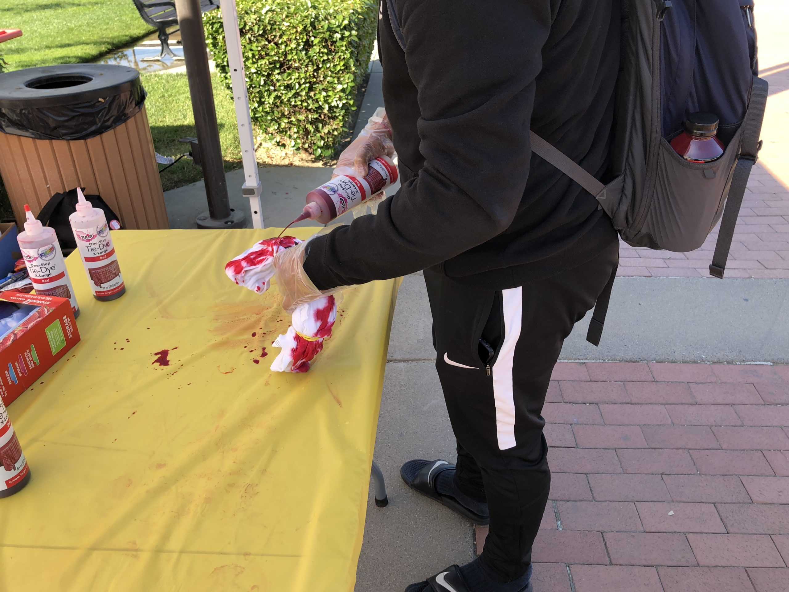 Stan State Students Tie-dye for Warrior Pride