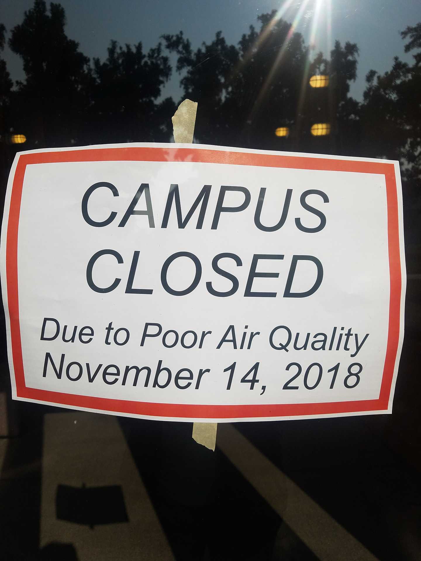 Campus Closed for Second Day as Smoke Blankets the Central Valley