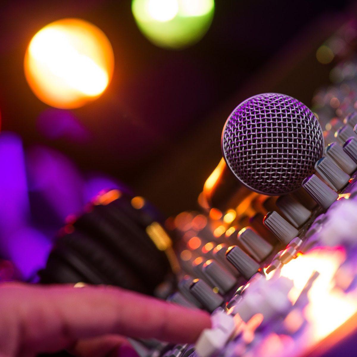 An MC's microphone and turntable at the ready.Photo Courtesy of Elias Futch