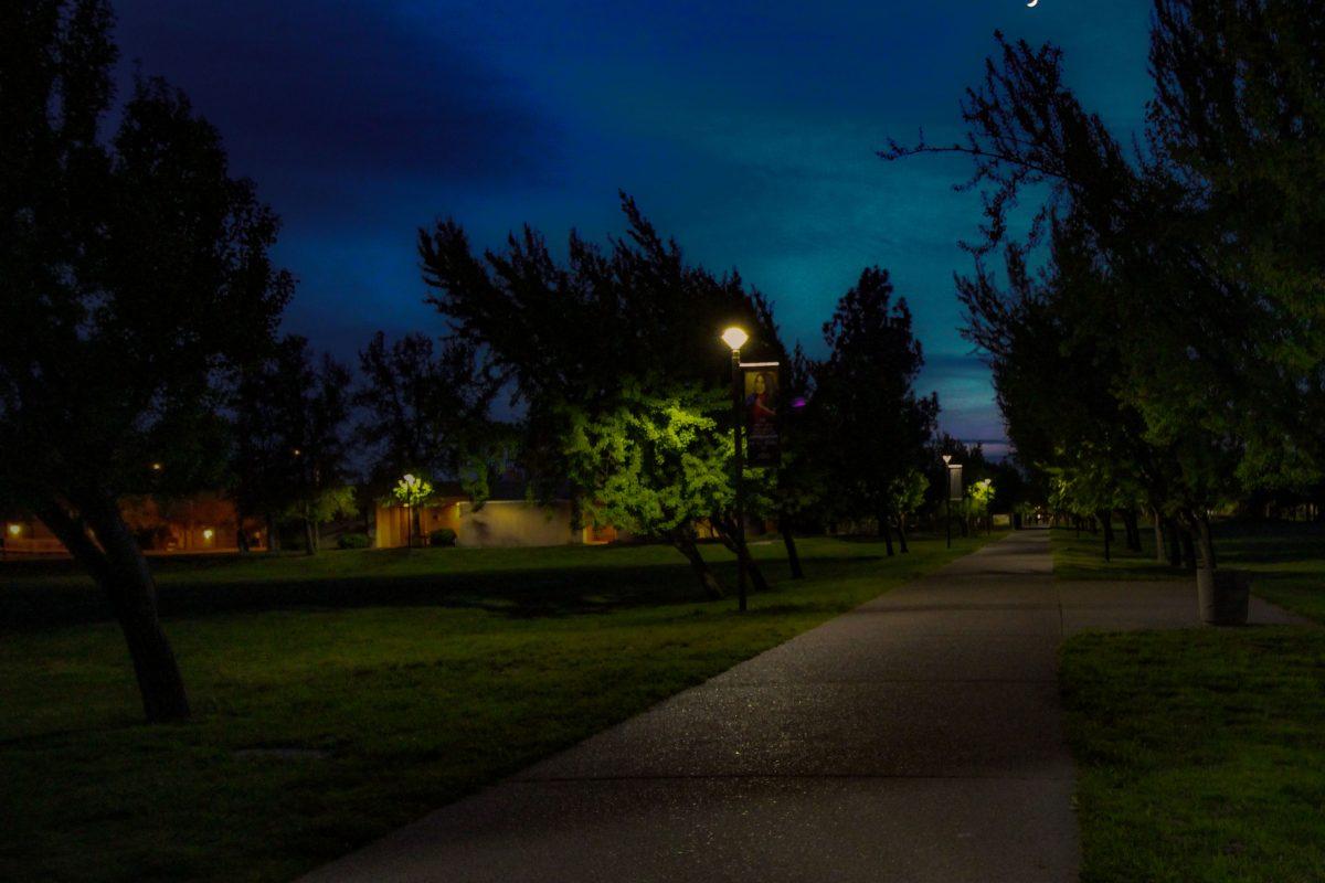 The campus tends to be extremely dark in various areas. (photo courtesy of&#160;Anthony Perkins)