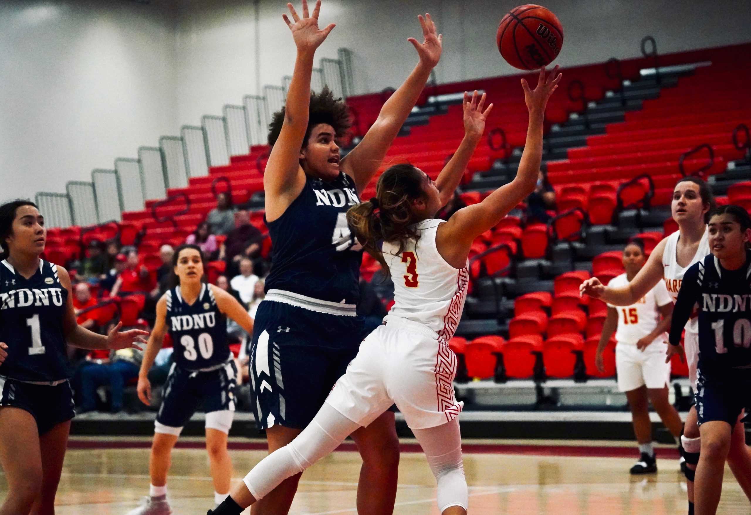 Women's Basketball Team Loses to the Notre Dame de Namur Argonauts in Overtime