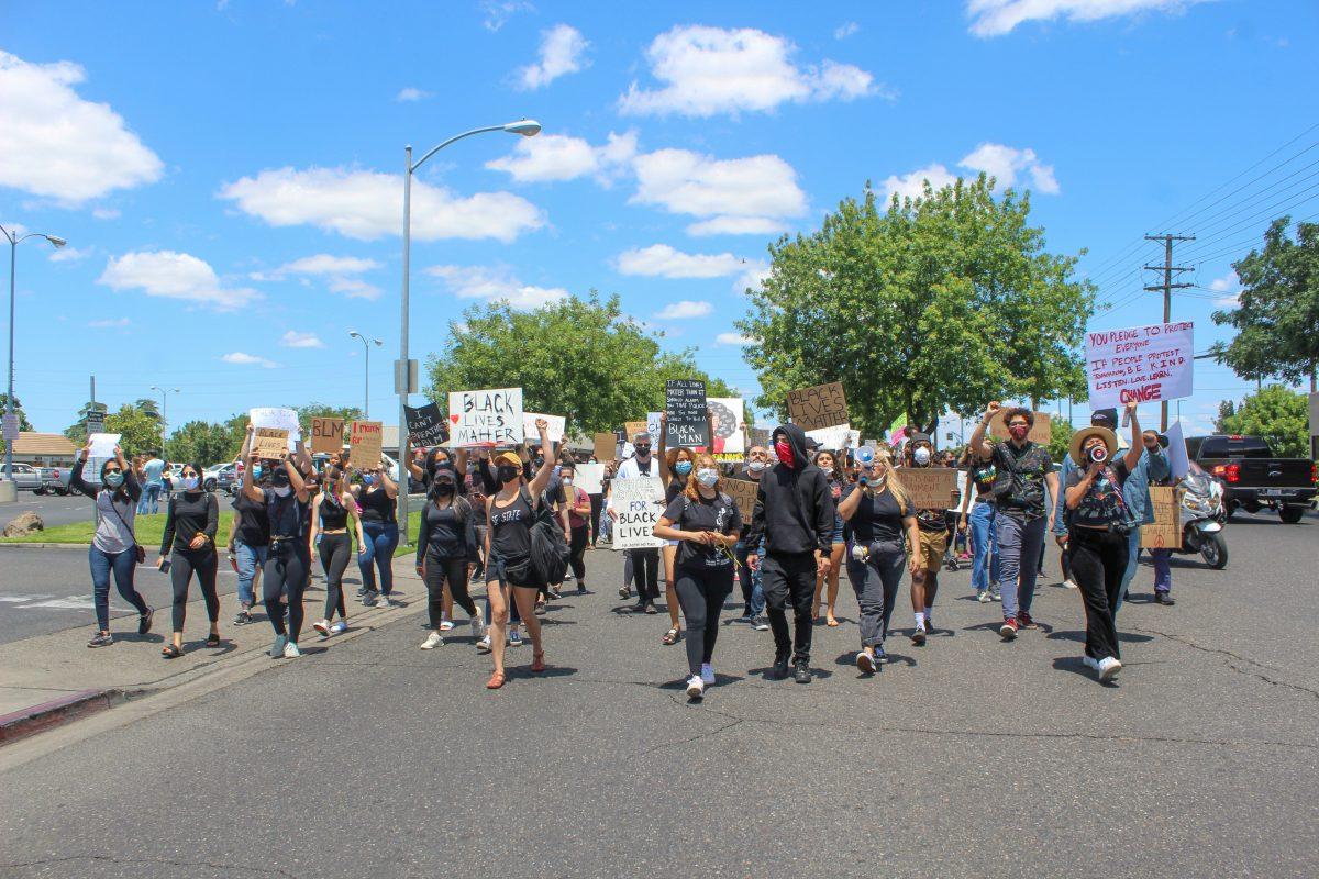 Several members of the community participated in Turlocks Black Lives Matter march last week. (Photo courtesy of the Turlock Journal)