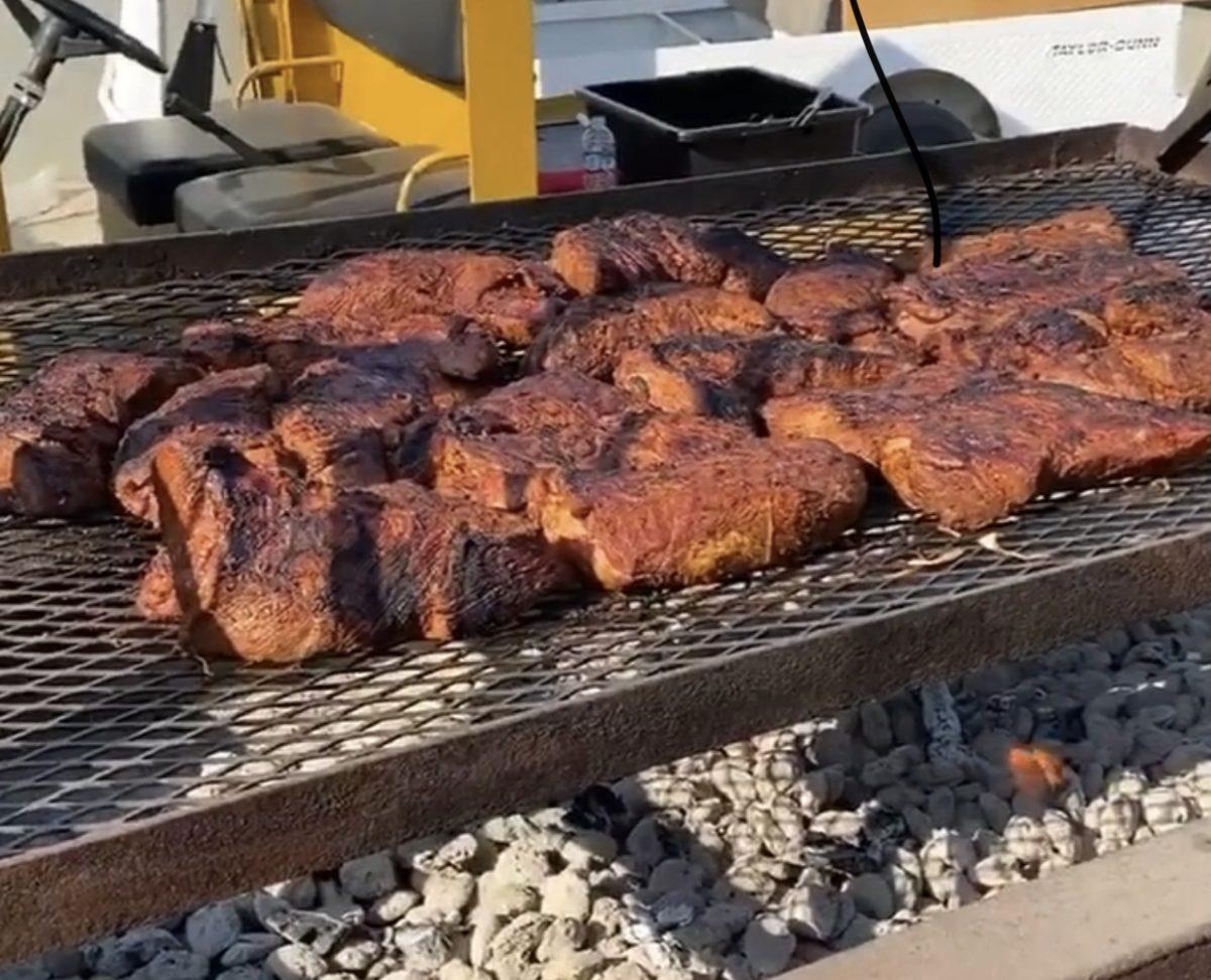 The drive-in is serving up some freshly grilled tri-tip. (Photo courtesy of GO Drive-Up Instagram page)