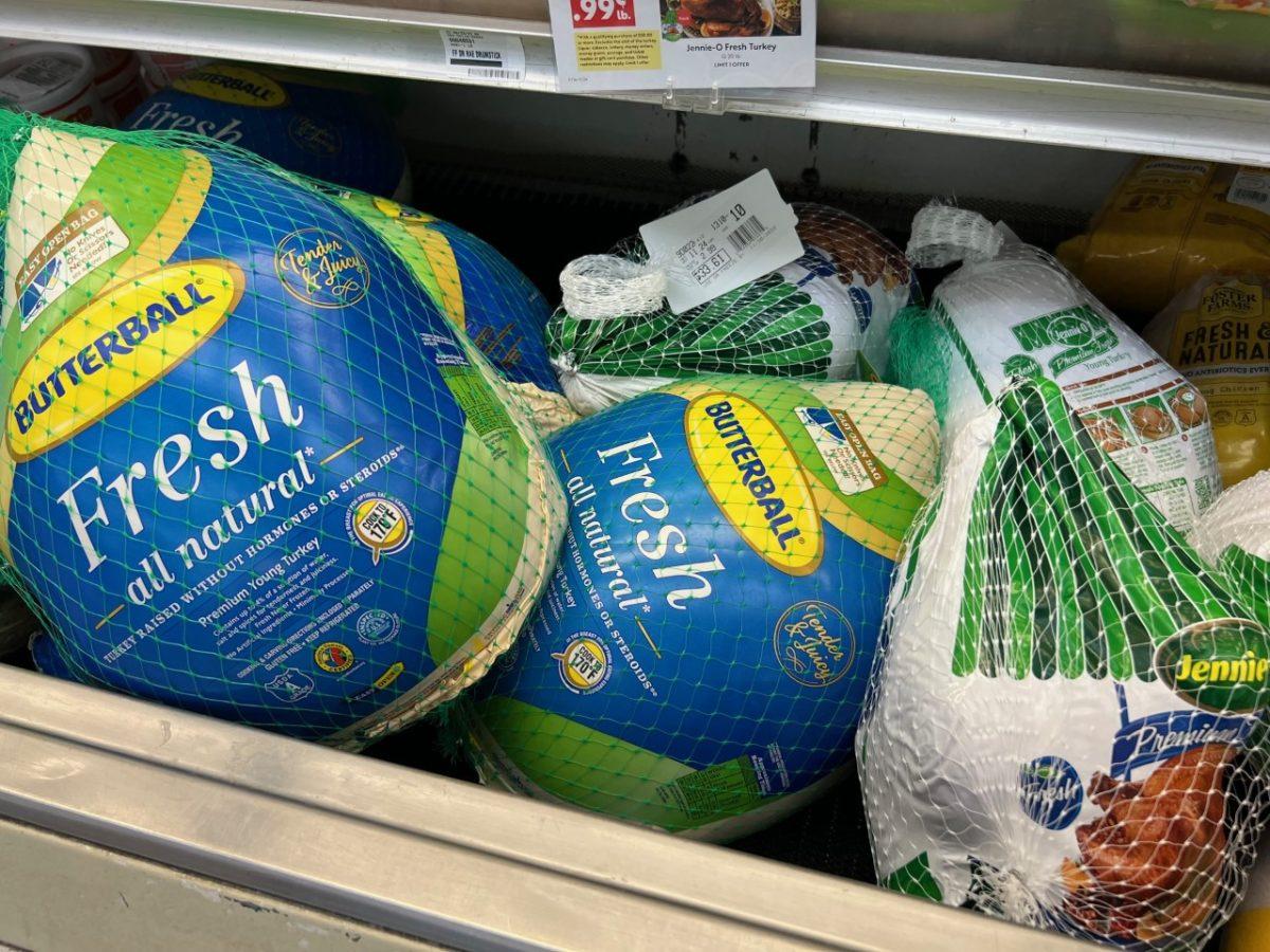 Although turkey prices have come down in the days leading up to the Thanksgiving holiday, they are still more expensive than this time last year. 
