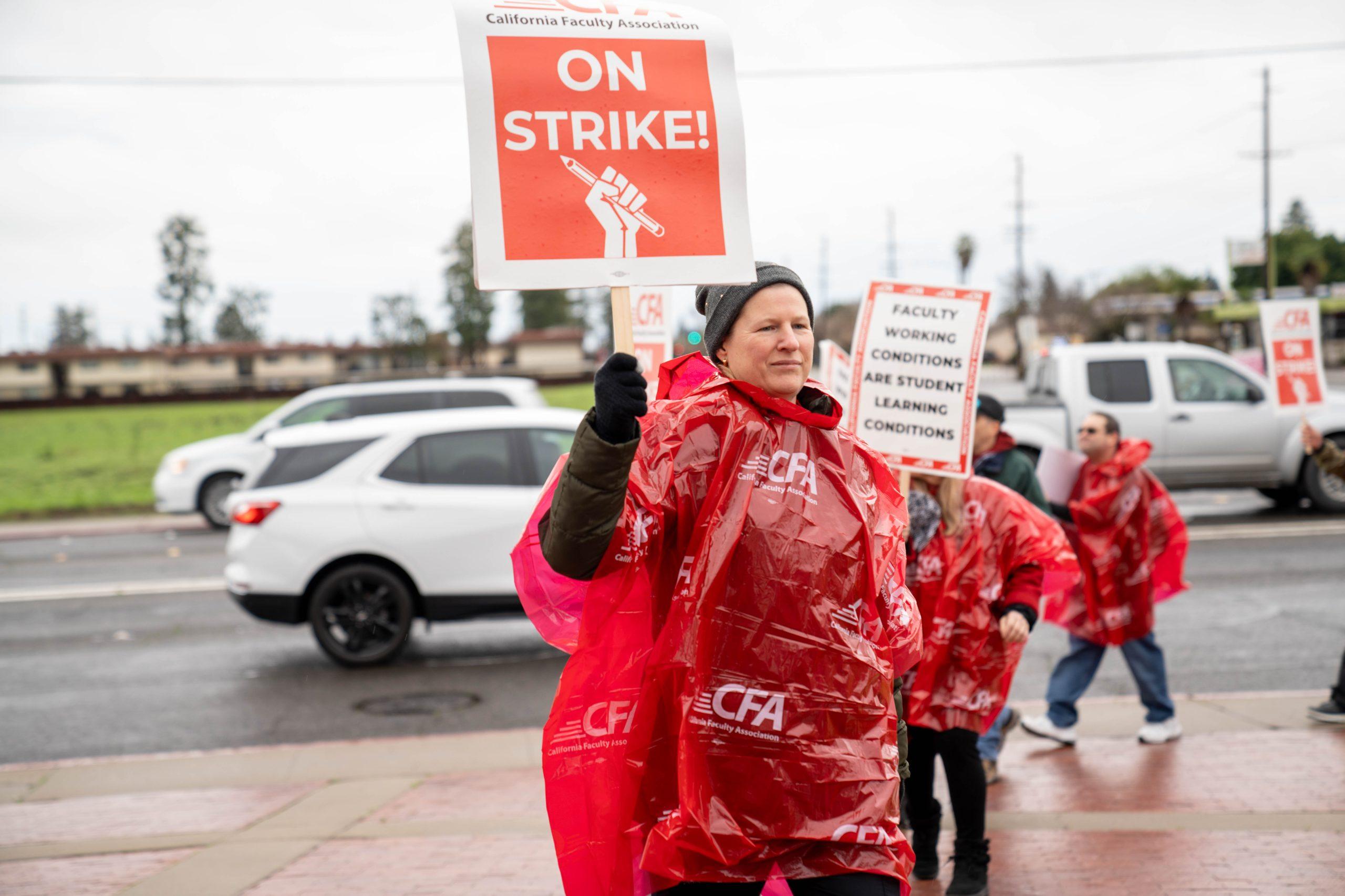 Faculty Strike on Campus to Advocate for Living Wages and Better Learning Conditions