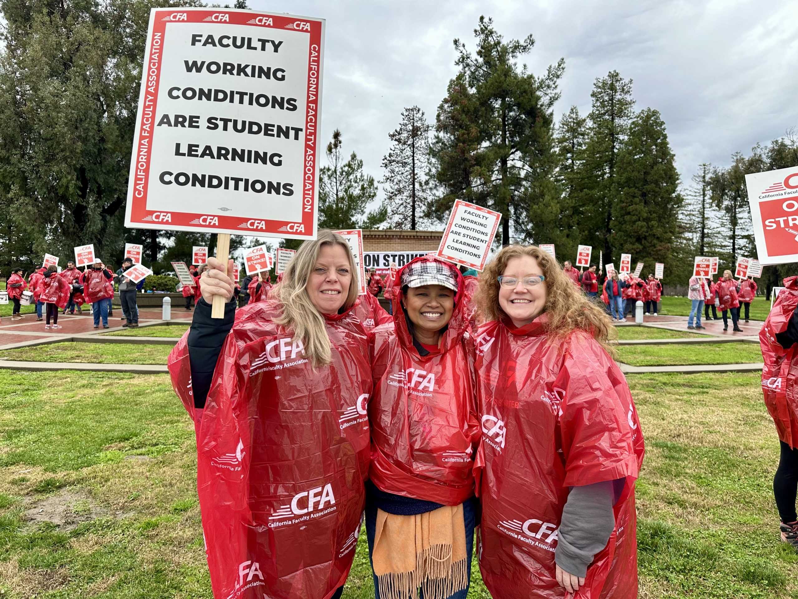 Faculty Strike on Campus to Advocate for Living Wages and Better Learning Conditions