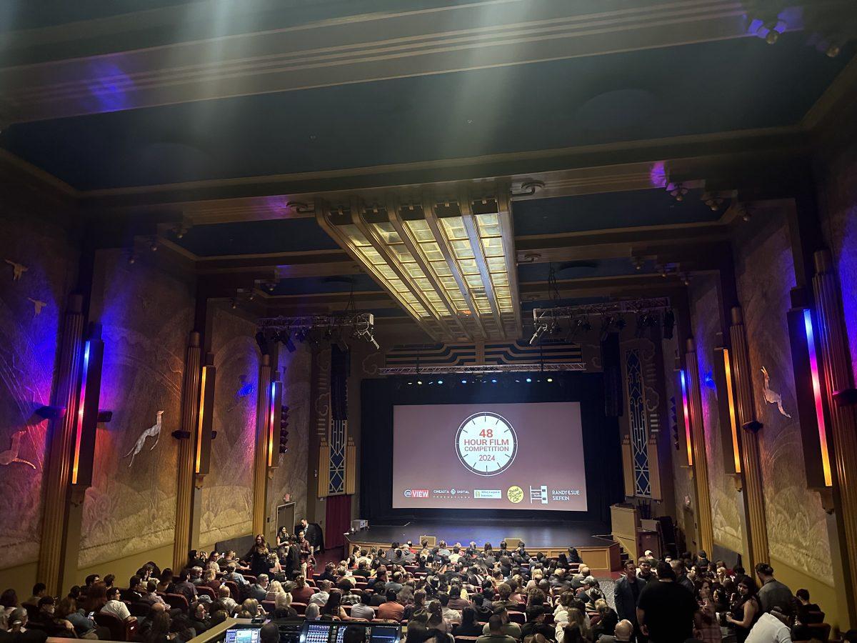 Inside the State Theater at the finale of the Modesto 48 Hour Film Competition. (Signal Photo/Sarah Hernandez)