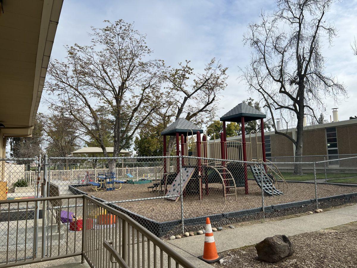 The Childrens Playground located at the Child Development Center on the CSU Stanislaus campus. (Signal Photo/Jadyn Patterson)