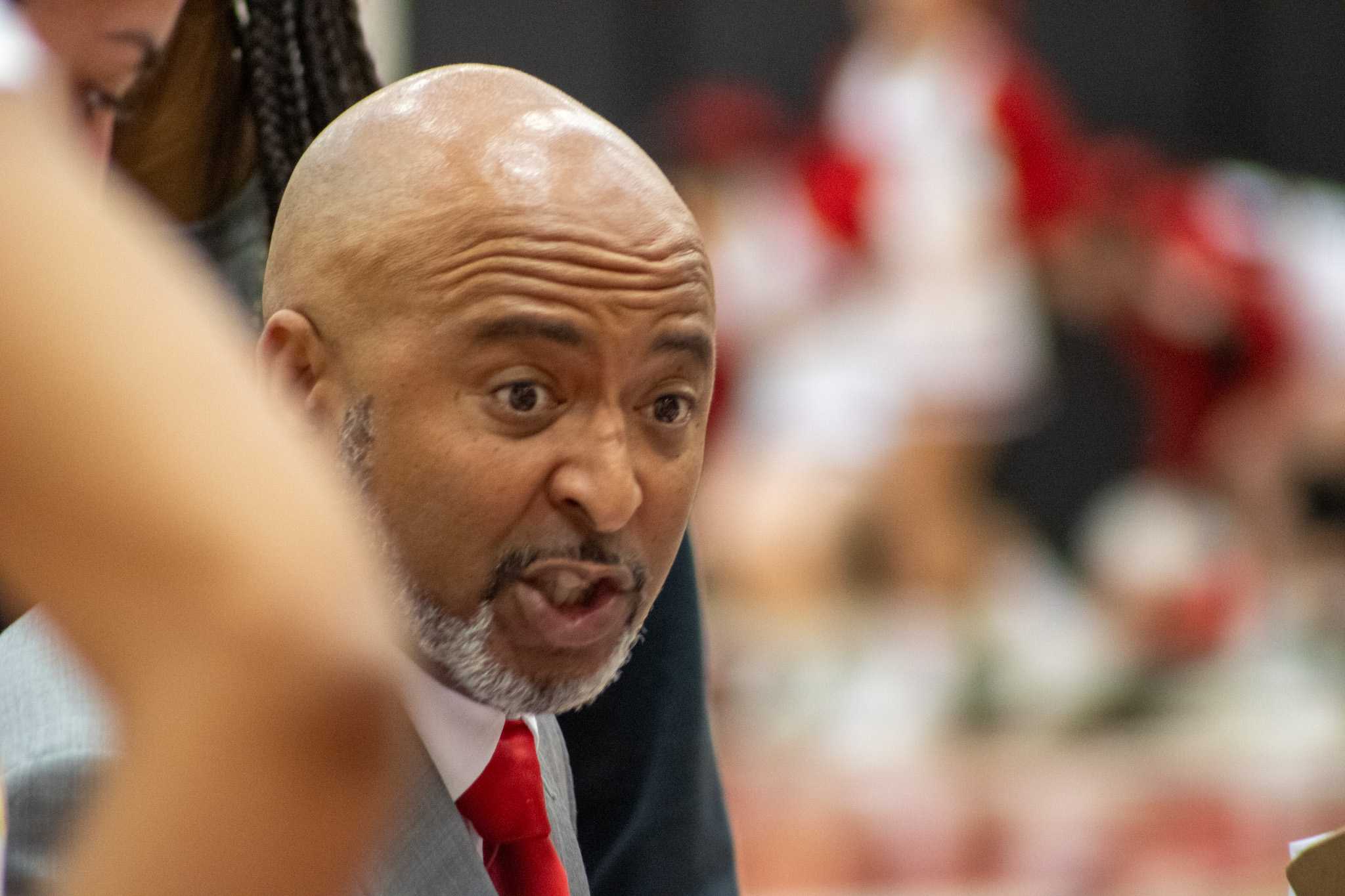 Protestors Rally In Support of Women's Basketball Team Outside Stan State's Athletic Awards