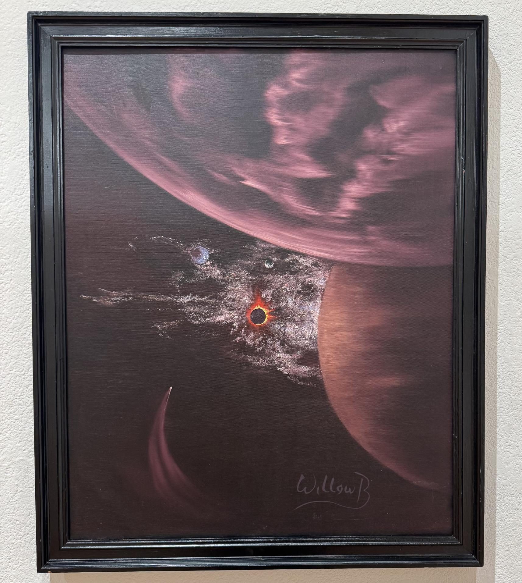 "New Creation" by Willow Anderson was a painting displayed at the Stanislaus County Arts Council Exhibition.