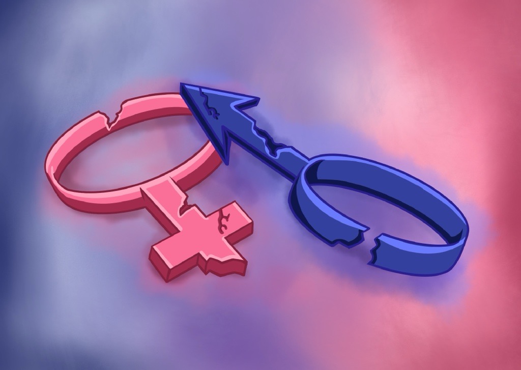 The breaking down of gender identity