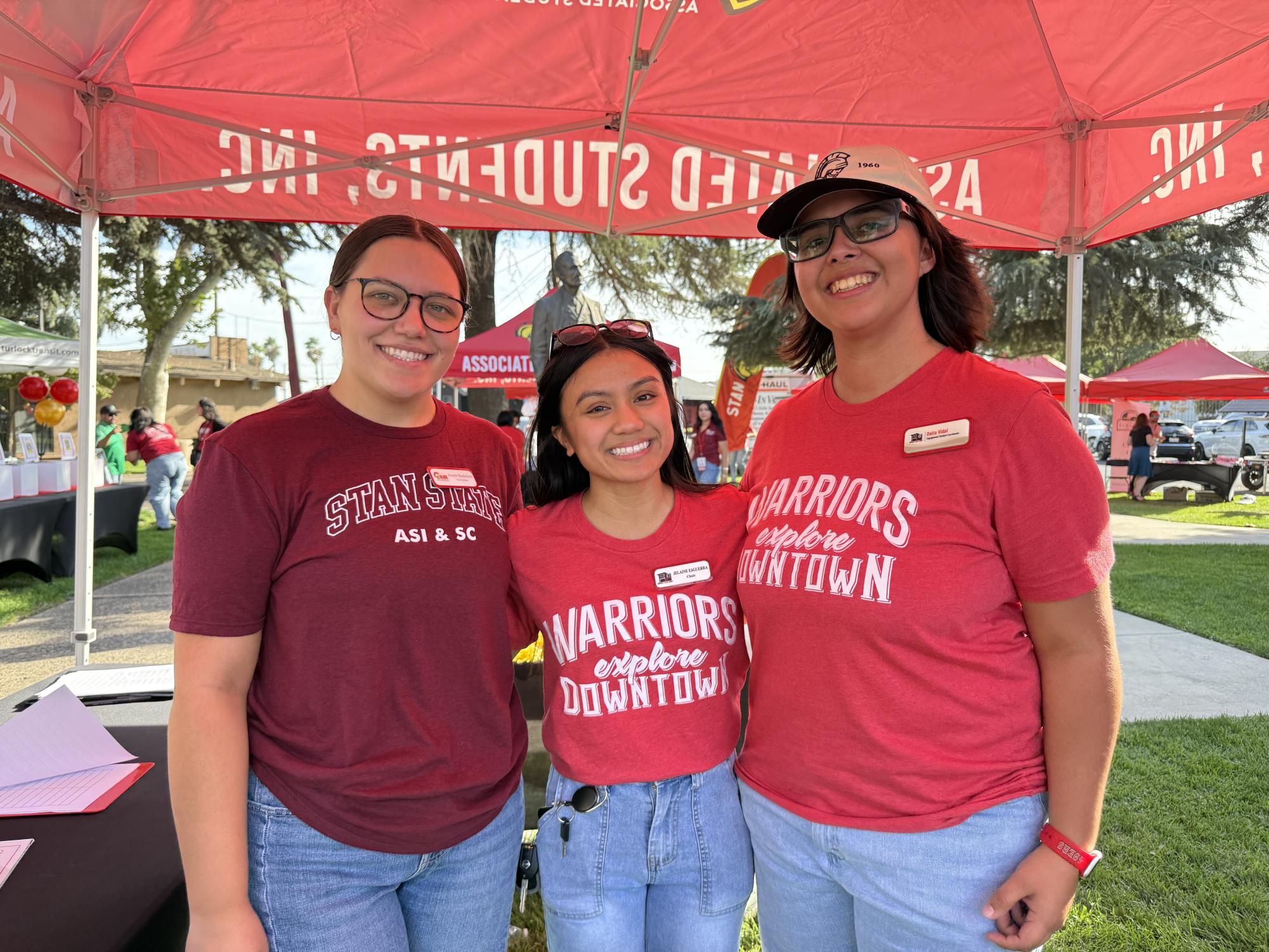 Averie Stockeland (left), Jelanie Esguerra (middle) and Delia Vidal (right)