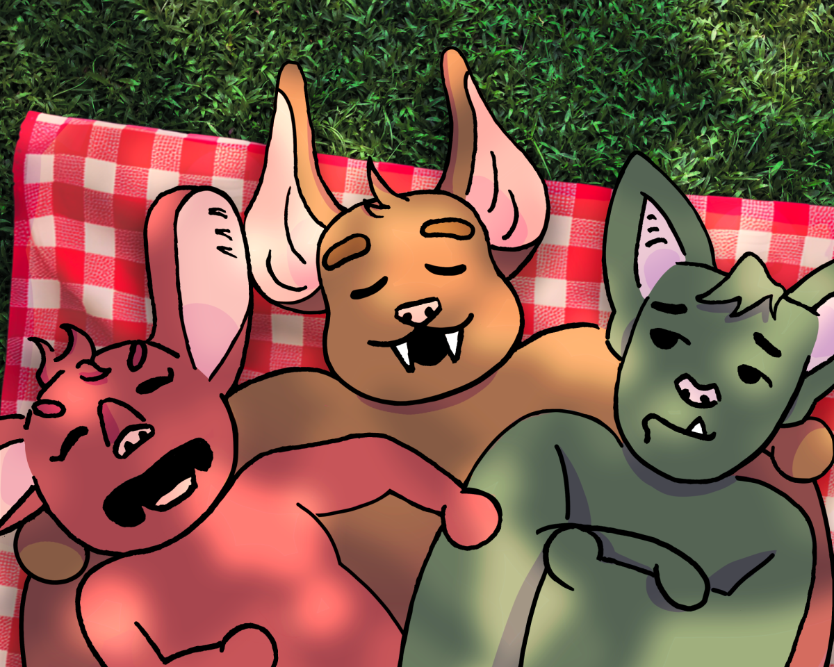 Sonar delights a post-picnic nap with their partners.