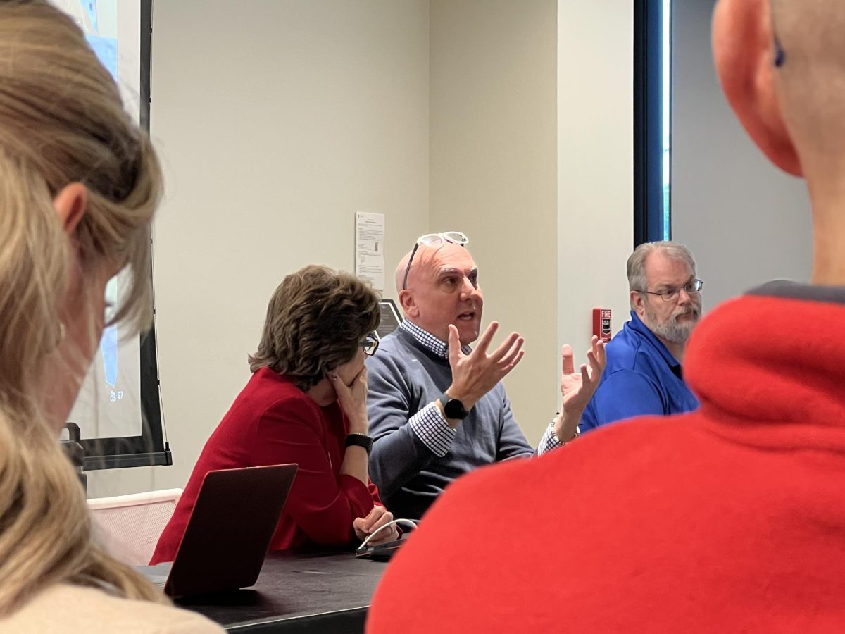 Provost Ogle talking about his discussion item