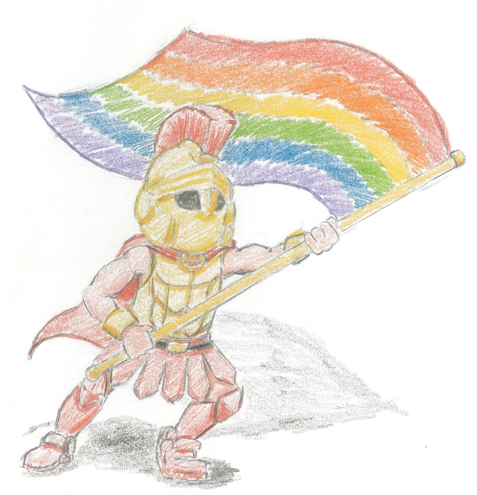 Photo of a drawing for the LGBTQ+ mentorship program