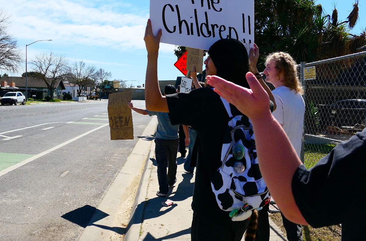 MJC students hold "Protect the Kids" protest in Modesto