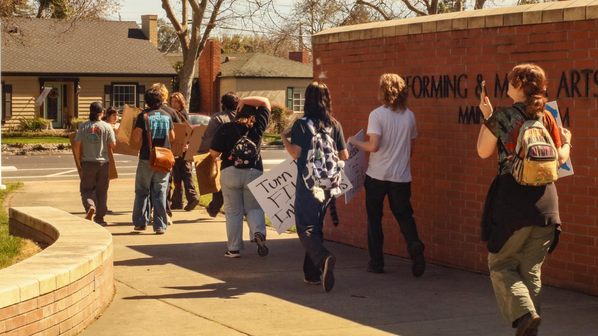 MJC students hold "Protect the Kids" protest in Modesto