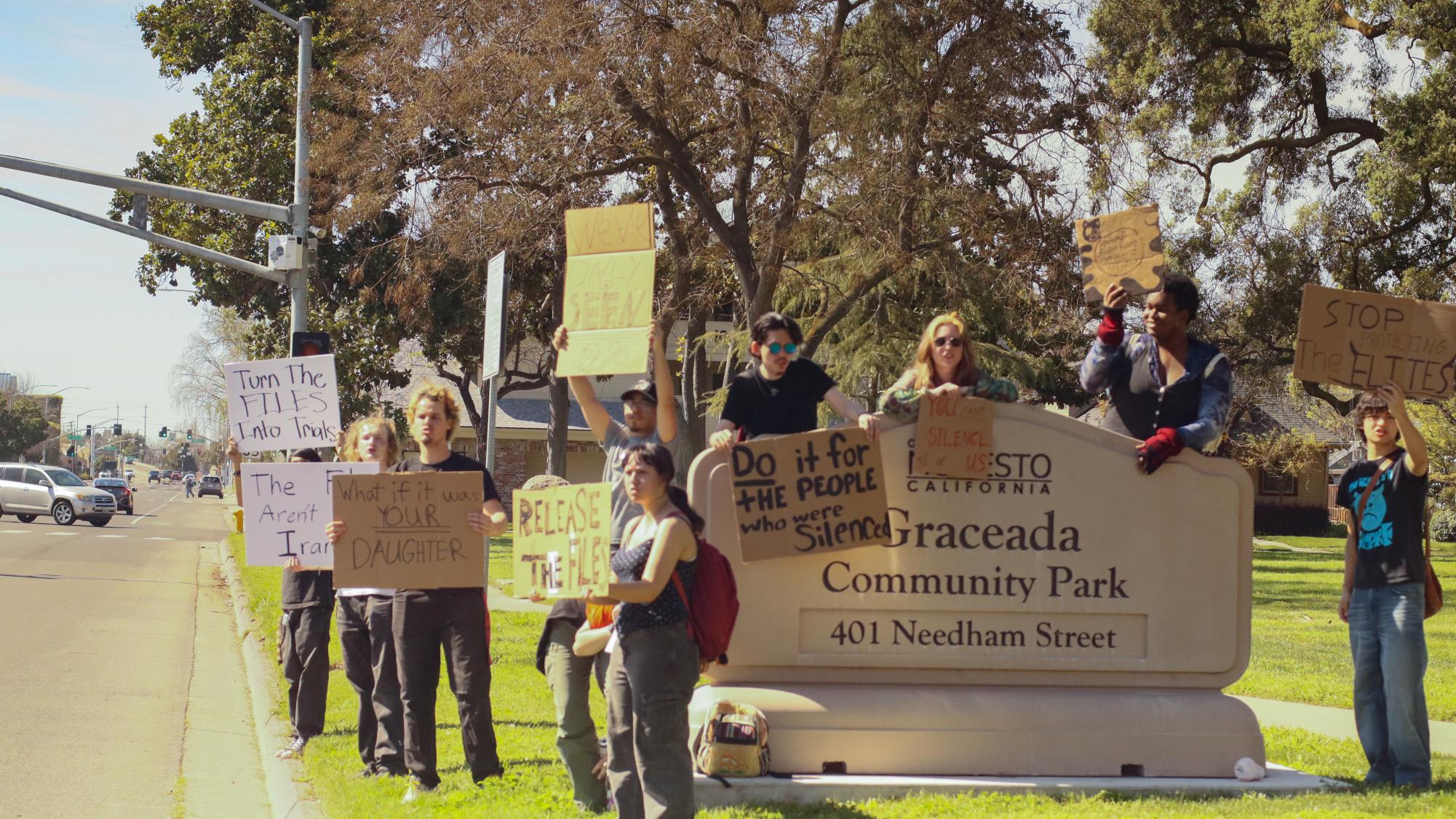 MJC students hold "Protect the Kids" protest in Modesto