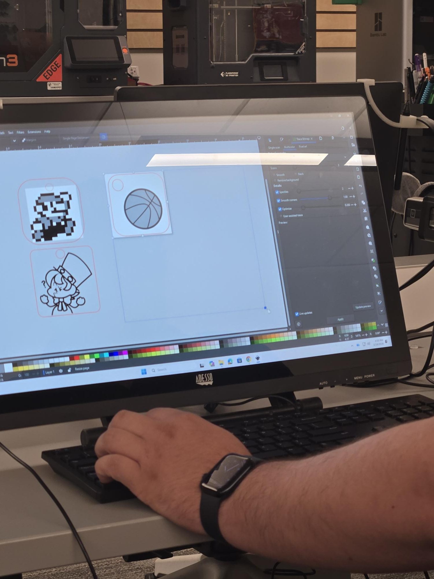 Fab Lab workshop brings student designs to life with laser engraving