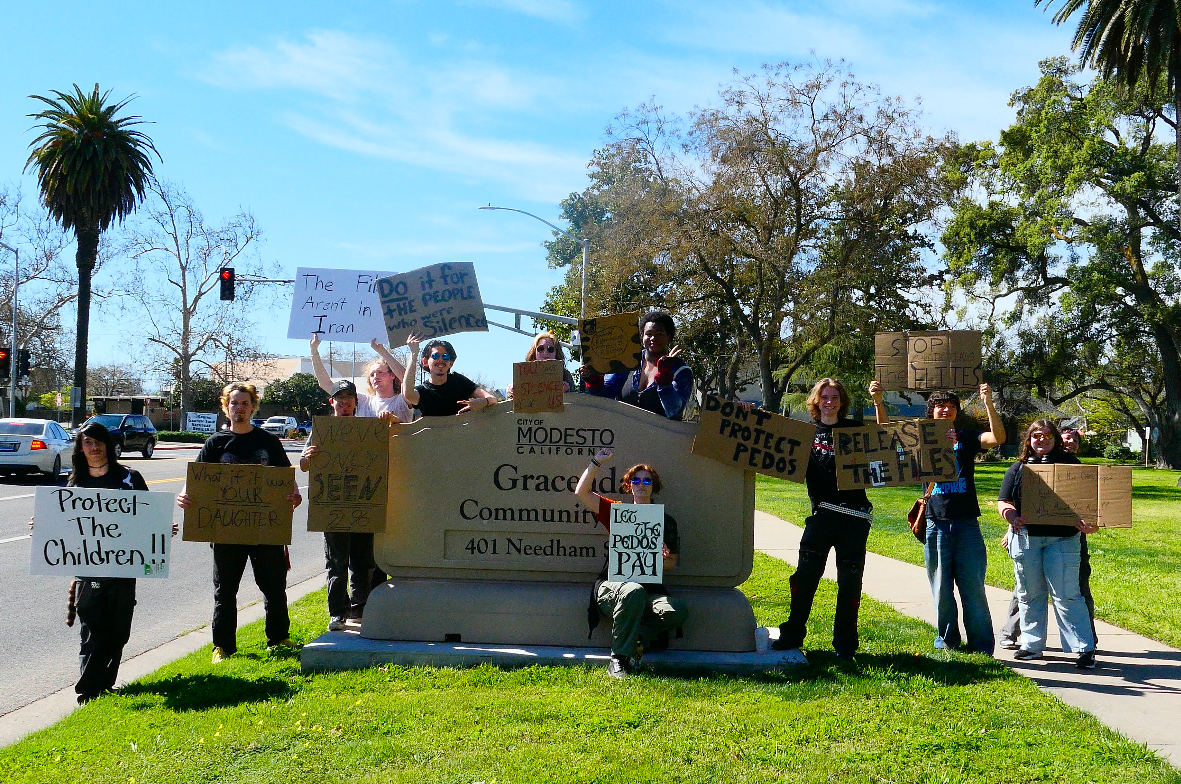 MJC students hold "Protect the Kids" protest in Modesto