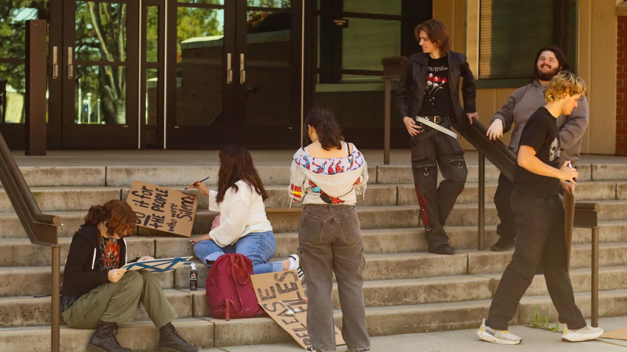MJC students hold "Protect the Kids" protest in Modesto