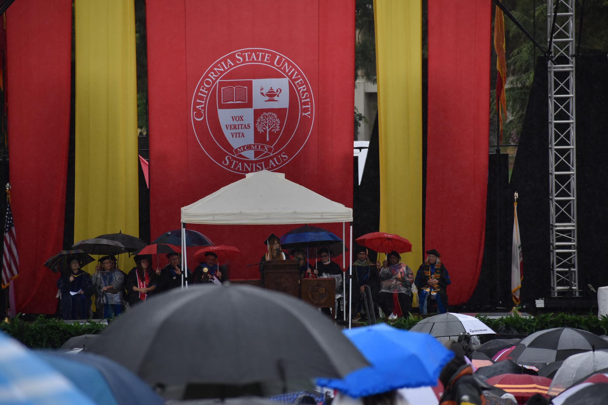 Rain did not dampen the bright future of College of Education, Kinesiology and Social work graduates