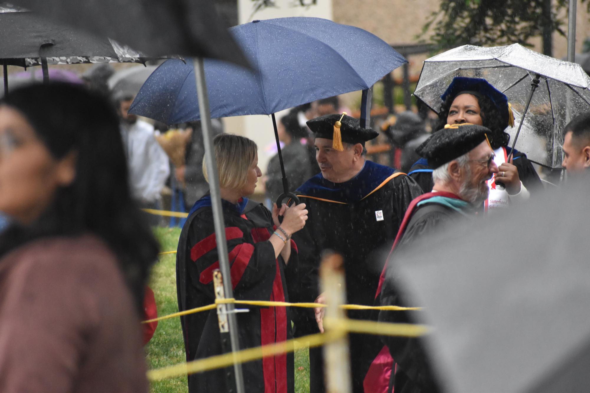 Rain did not dampen the bright future of College of Education, Kinesiology and Social work graduates